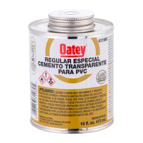 OATEI marron ADHESIVO OATEY TRANSPARENTE RAPIDO 237 ML