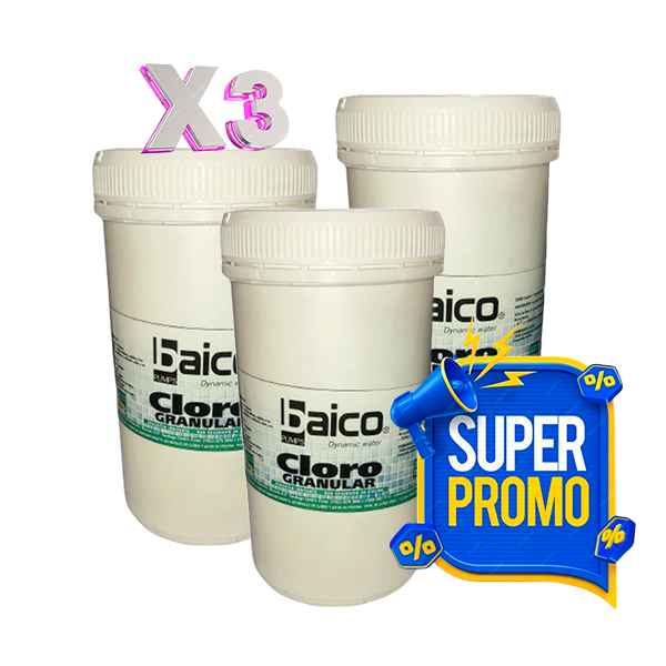 SUPER OFERTA!!! CLORO GRANULADO BAICO DE 1KG X 3