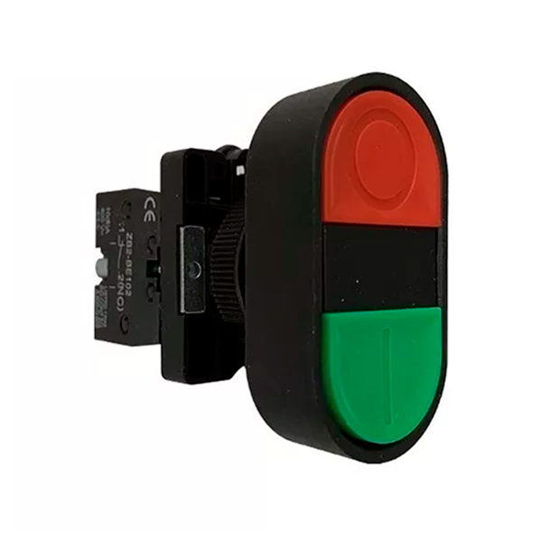 BOTONERA 1NO+1NC ROJO-VERDE