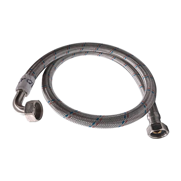 FLEXIBLE METALICO PRESIÓN 100 CM C/CODO