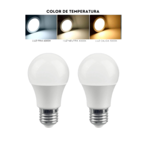AMPOLLETA LED  CALIDA E27, FRIA E27