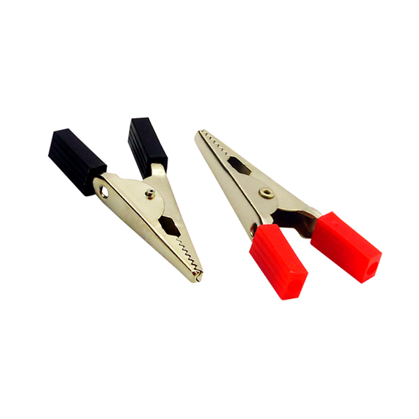 PINZA DE BATERIA CHICA NEGRA Y ROJA